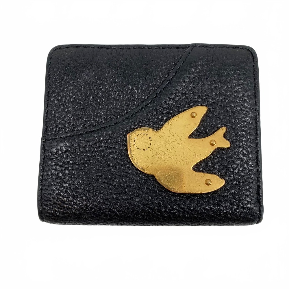 Marc Jacobs Black Gold Bird Wallet